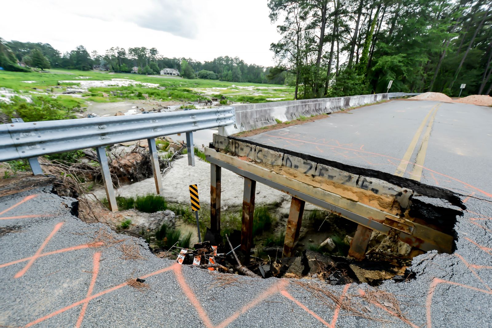 The bridge at Rockyford Lake in Forest Acres was damaged during the 2015 Columbia flood. New legislation passed by the S.C. General Assembly in September is aimed at giving homeowners more choices in purchasing flood insurance. (Photo/File)