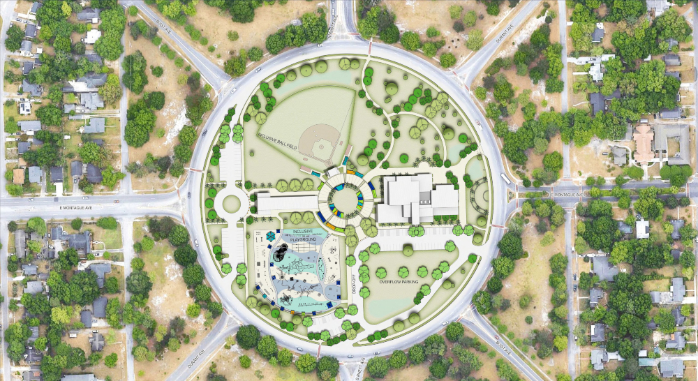 The new playground is part of a $20 million reimagining of Park Circle in North Charleston. (Rendering/Provided)