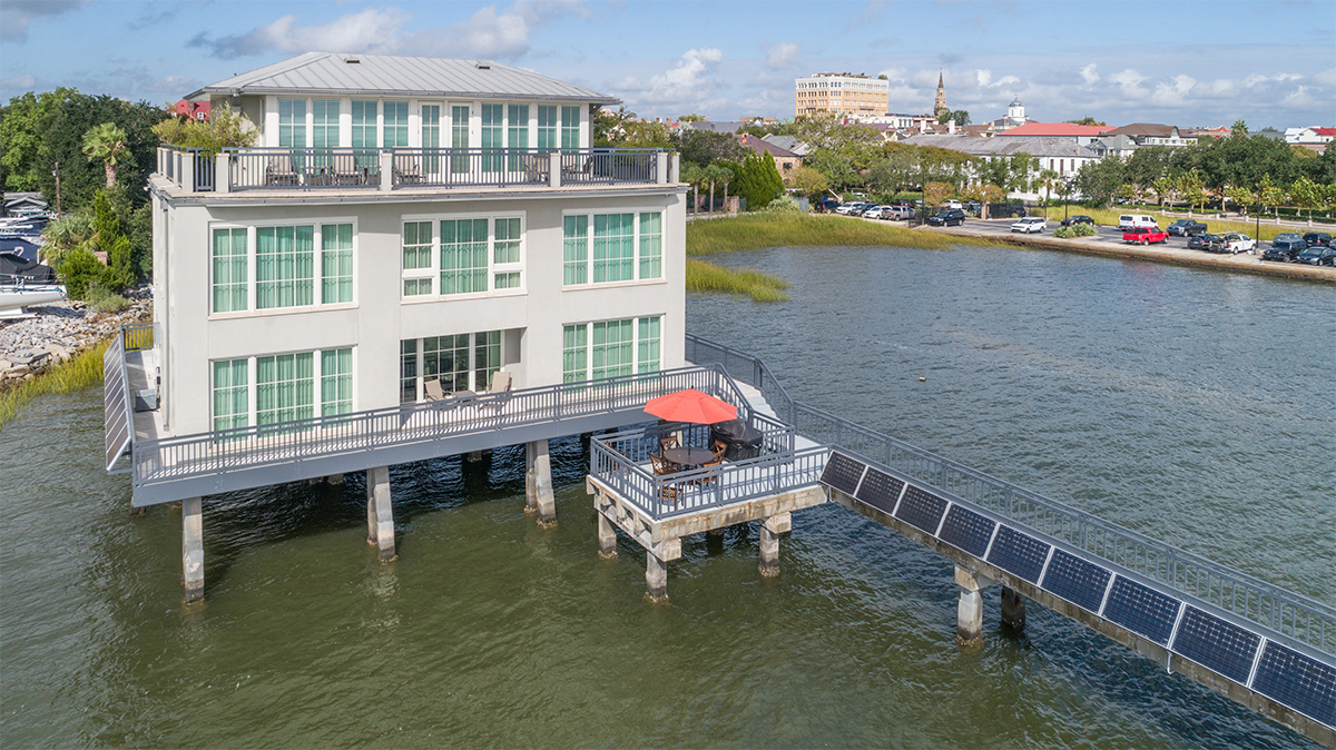 The residence at 2 Concord St., formerly a degaussing station for the Navy, was sold earlier this month. The property was listed for sale at $7.95 million in November. (Photo/Provided)