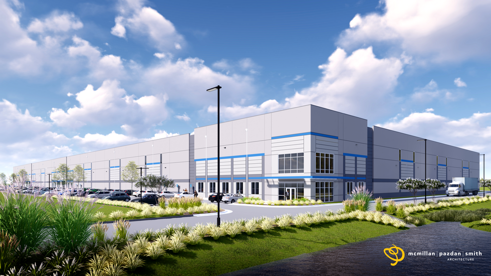 Port 95 Business Park was named for the role developers predict it will play in taking goods from the ports to other destinations via Interstate 95. (Rendering/McMillan Pazdan Smith)