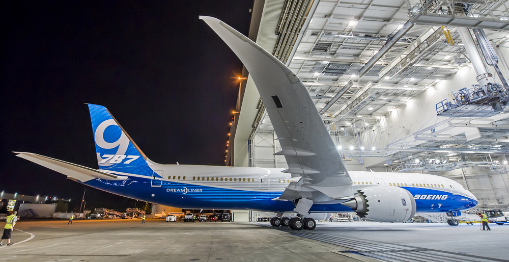 Not the Dreamliner in question, but definitely a 787, for reference. (Photo/Boeing)