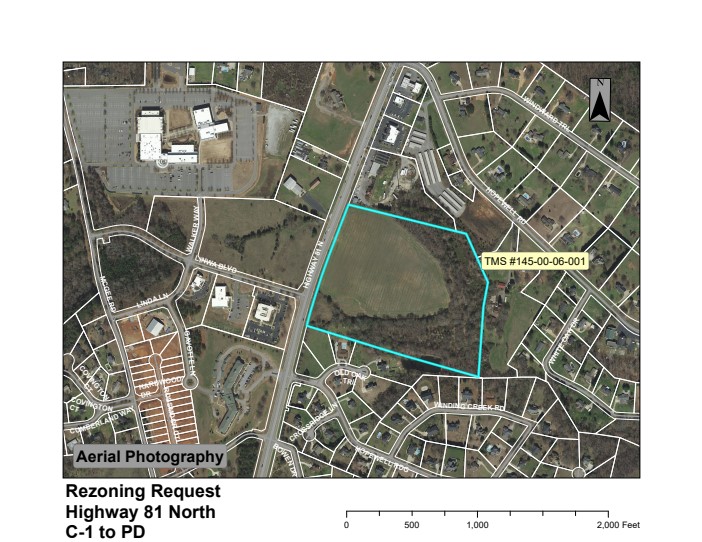 Map showing location of Ben Chase's proposed 29-acre planned development. (Photo/Provided)