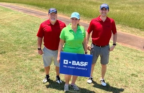BASF‰Ûªs golf team, from left: Randy Stephens, Susan Giardina and Jared Bears. Not pictured: Chris Giardina. (Photo/Provided)