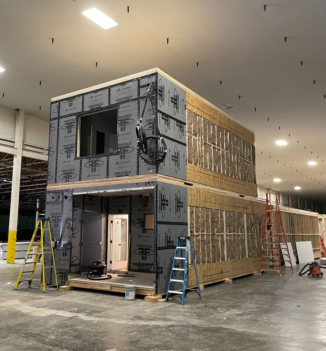 Bmarko has already begun to assemble apartment modules in the Greenville warehouse. (Photo/Provided)