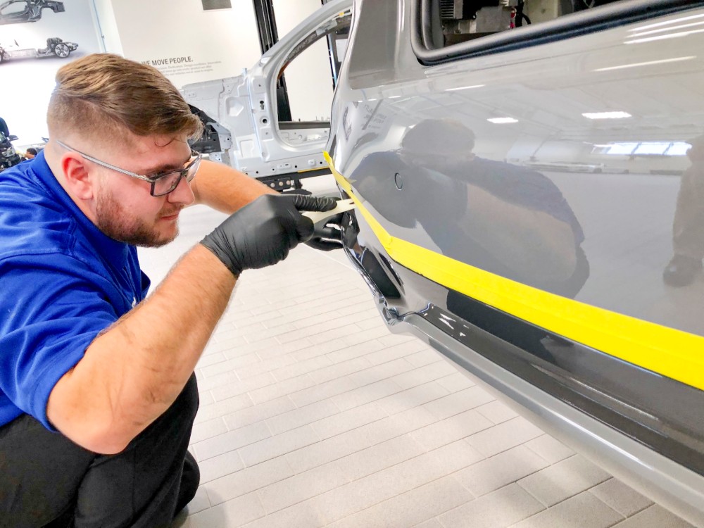 About 95% of the students who pass through BMW??s Service Technician Education Program find jobs at auto dealerships across the country. (Photo/Fred Rollison)