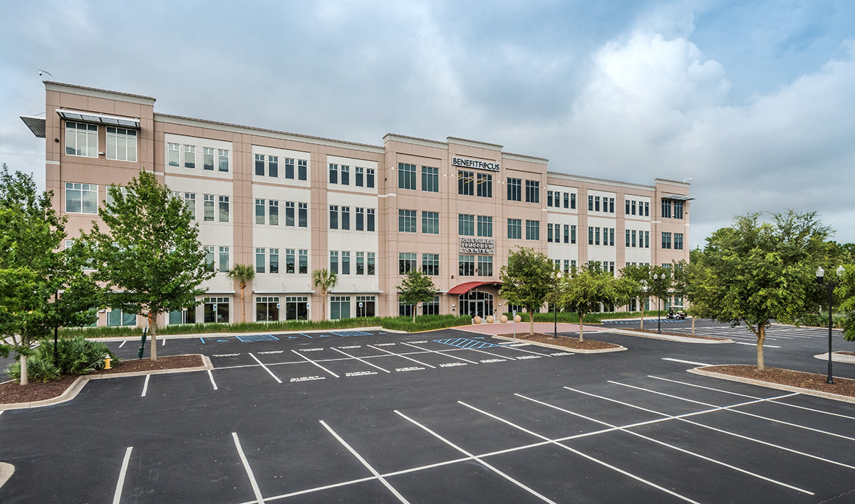 The Benefitfocus building on Daniel Island has been sold and leased back to the company. (Photo/Provided)