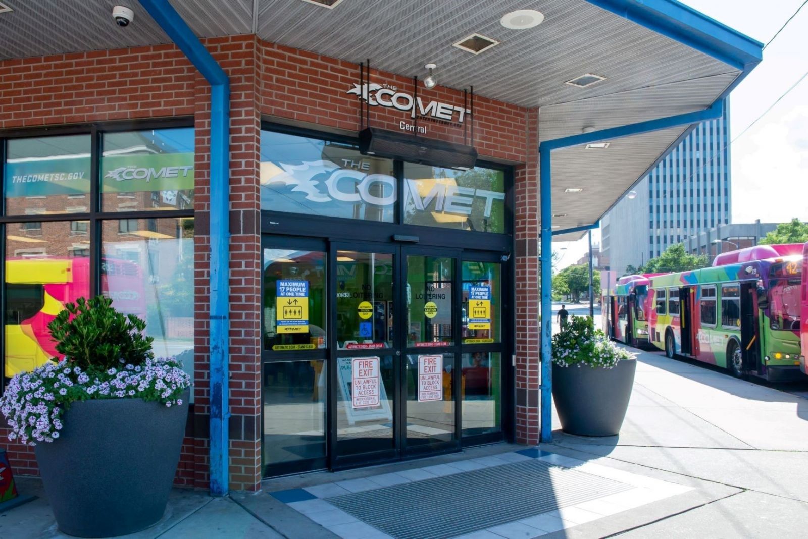 The Central Midlands Regional Transit Authority reopened its refurbished downtown hub, renamed COMET Central, on Tuesday. (Photo/Michael Dantzler)