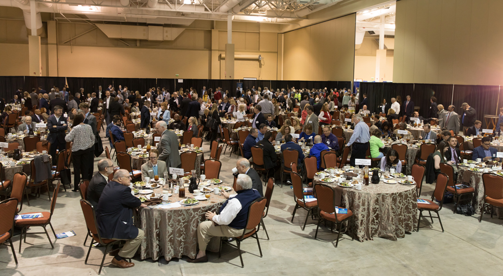 The luncheon had a capacity crowd before the North Charleston Business Expo got underway at the Charleston Area Convention Center. (Kim McManus)