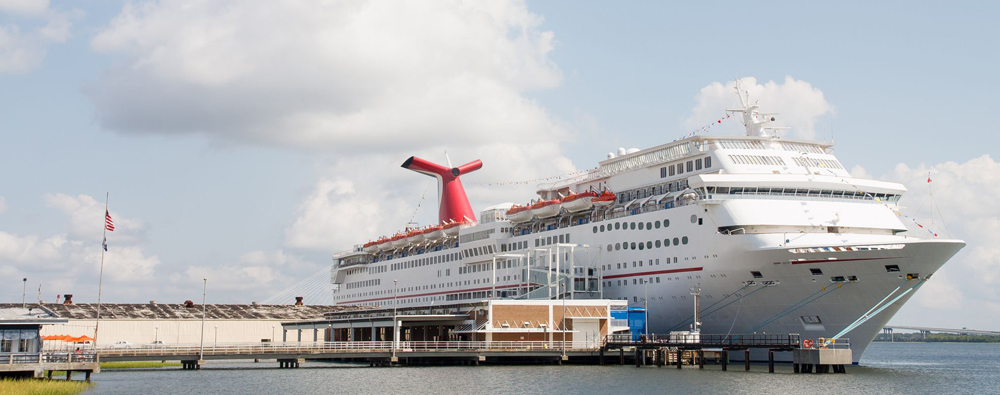 The Carnival Sunshine, which is homeported in Charleston, won't be sailing from the Holy City very soon. (Photo/File) 
