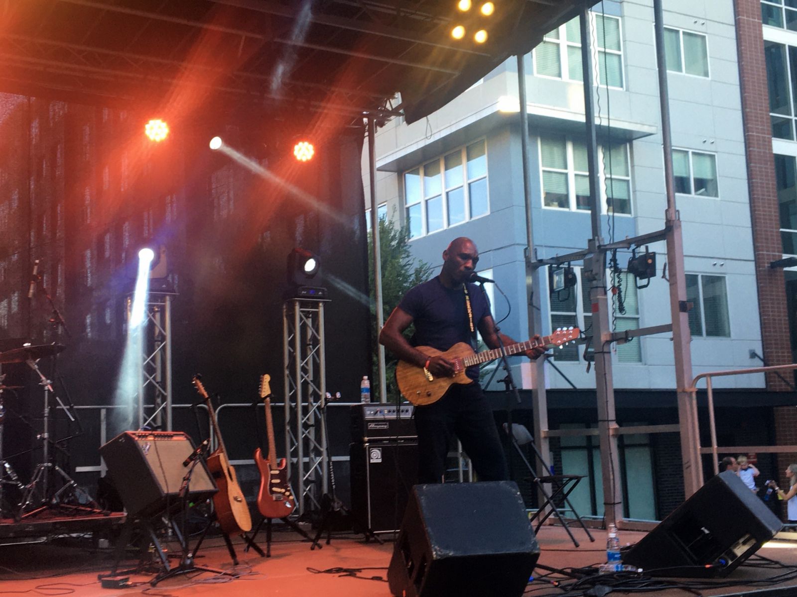 Blues singer Cedric Burnside was one of the festival's headlining acts. (Photo/Molly Hulsey)