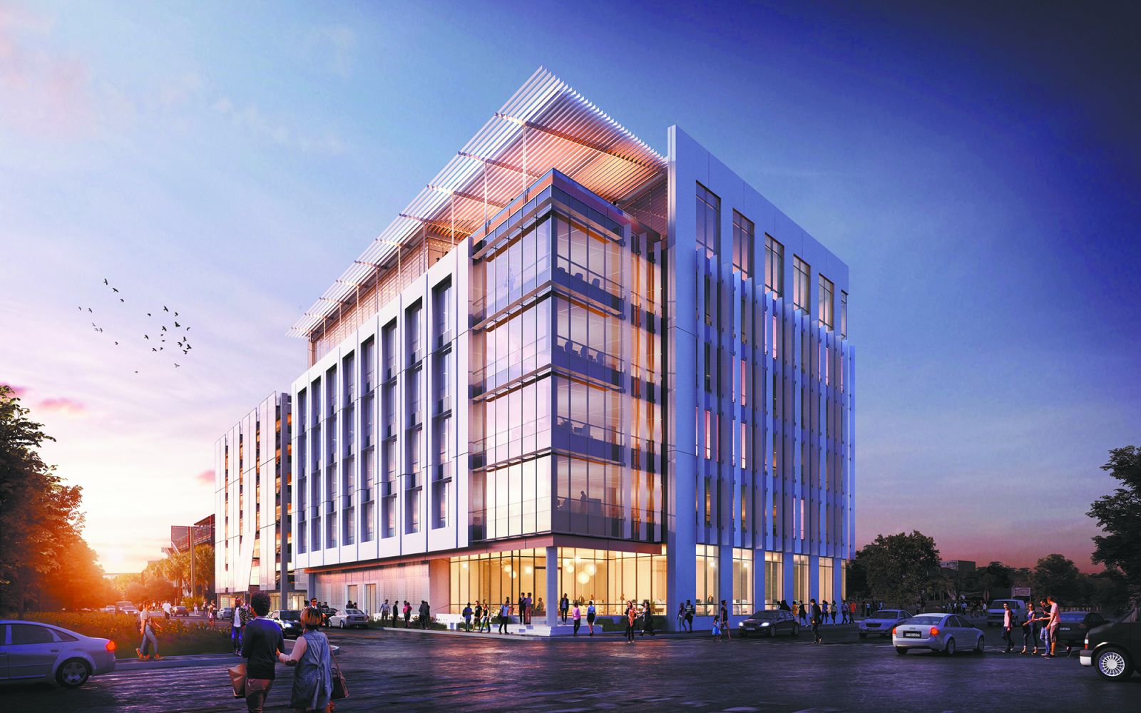 The Charleston Tech Center along Morrison Drive will eventually include space for startups and larger, established tech firms. (Rendering/Provided)