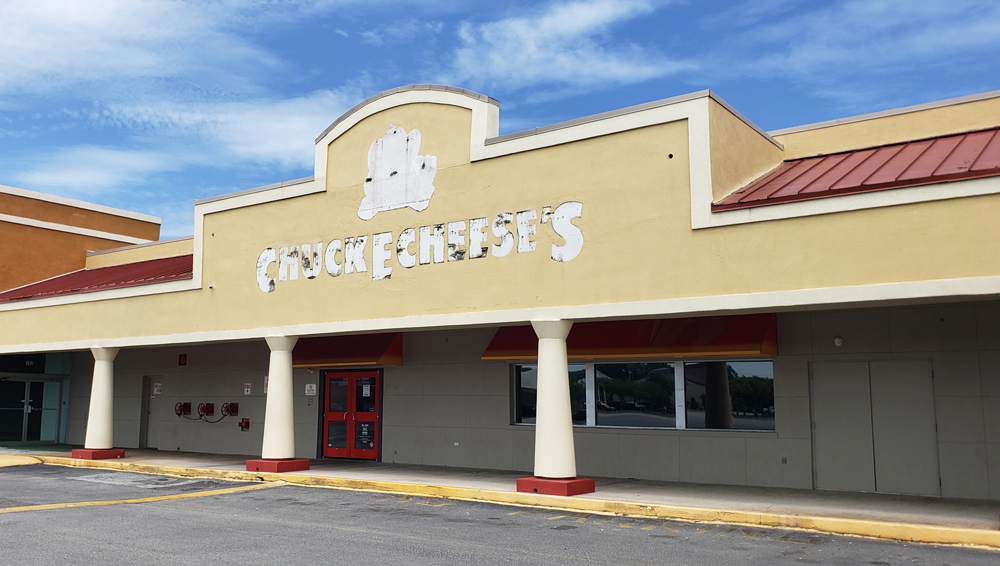 The West Ashley location of Chuck E. Cheese, which was closed awhile back, is on the list of leases the parent company wants permission to reject. (Photo/Beverly Barfield)