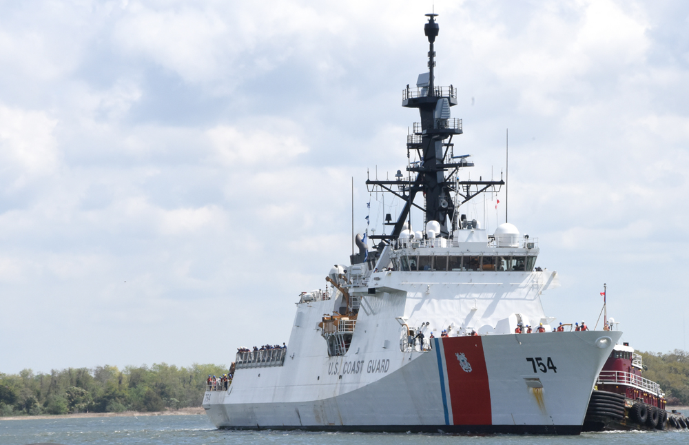 Coast Guard cutter Hamilton is one of two cutters currently homeported in Charleston. (Photo/Petty Officer 1st Class Melissa Leake for the Coast Guard)