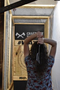 Spartanburg's Craft Axe Throwing location is seeking out new patrons to wield their steel at upcoming World Axe Throwing League competitions. (Photo/Molly Hulsey)
