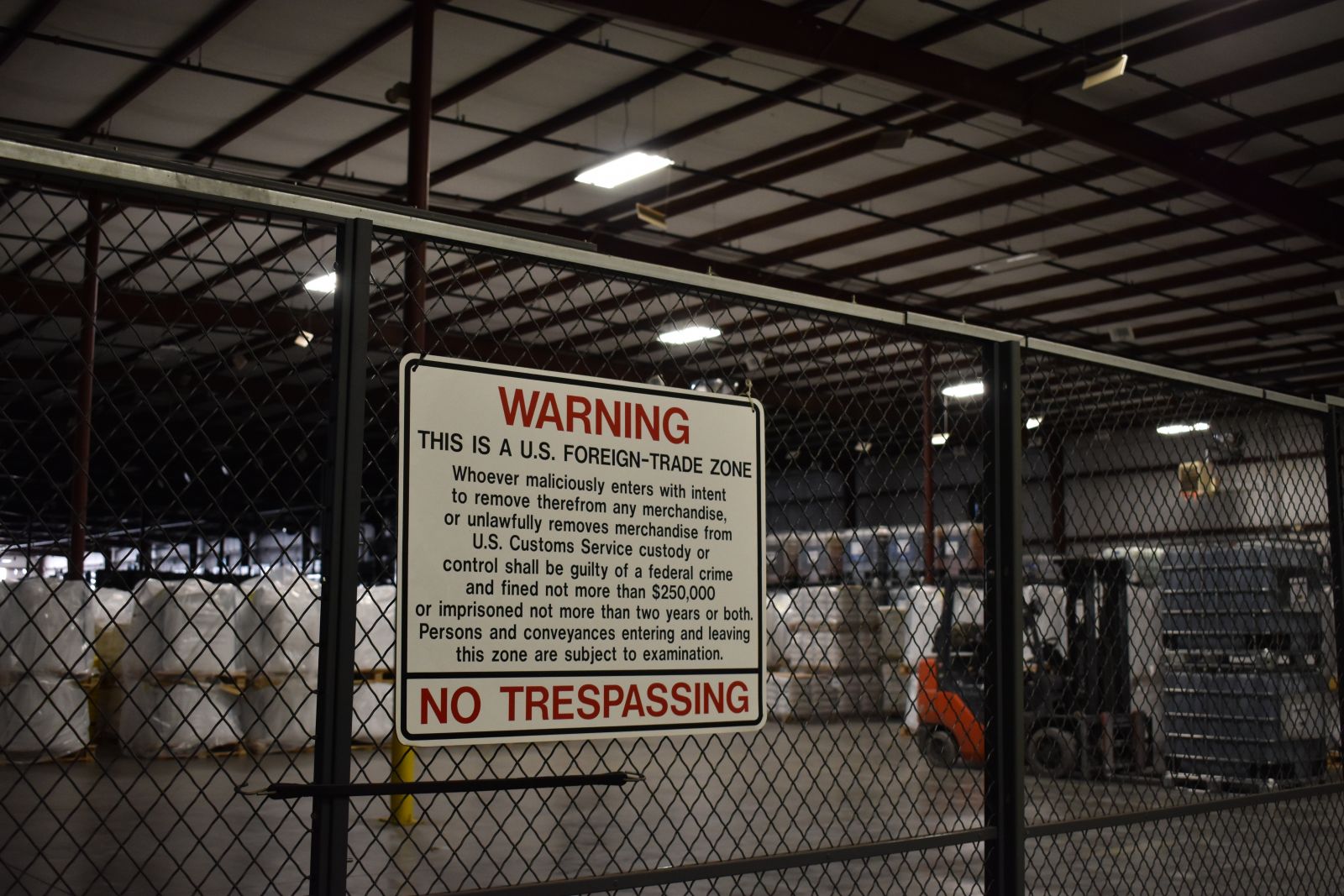 Swafford operates warehouses in one of Spartanburg's three foreign-trade zones. (Photo/Molly Hulsey)