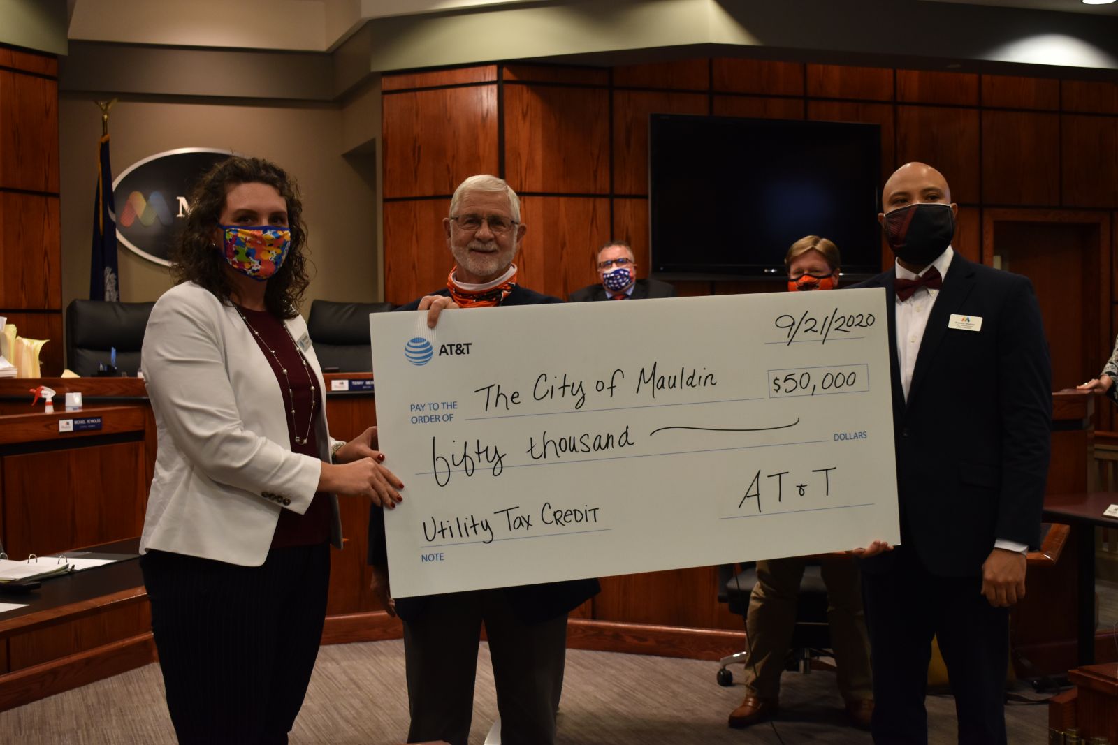 AT&T gifted the city of Mauldin $50,000 in utility tax credits for the construction of a trailhead on the proposed extension of the Swamp Rabbit Trail. (Photo/Molly Hulsey)