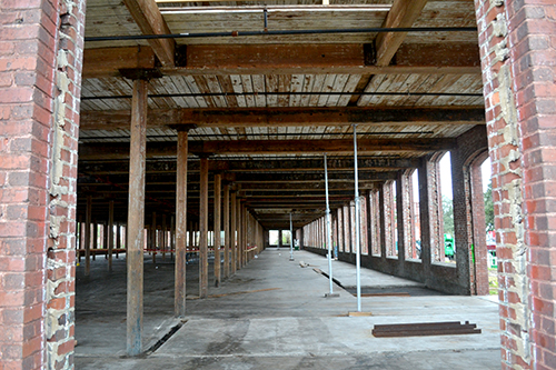 The first floor of the Garco building will house a food hall and commercial tenants once the space opens in 2020. (Photo/Liz Segrist)
