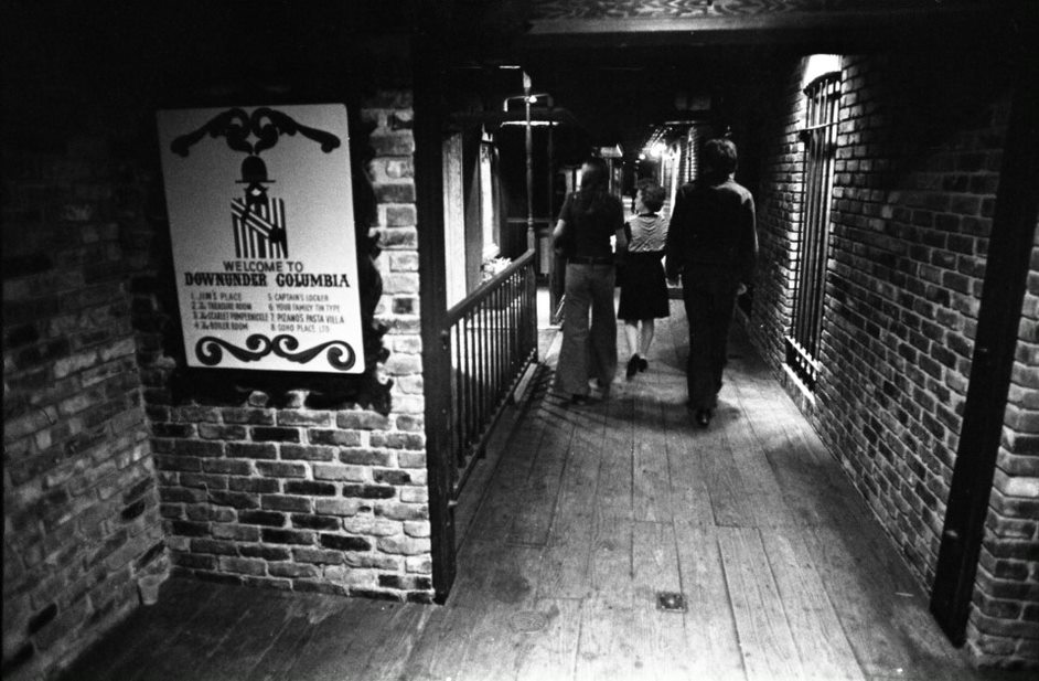 Columbia Down Under, a subterranean network of bars and restaurants, operated in the basement of the Arcade Mall building from 1972-1977. (Photo/Provided)