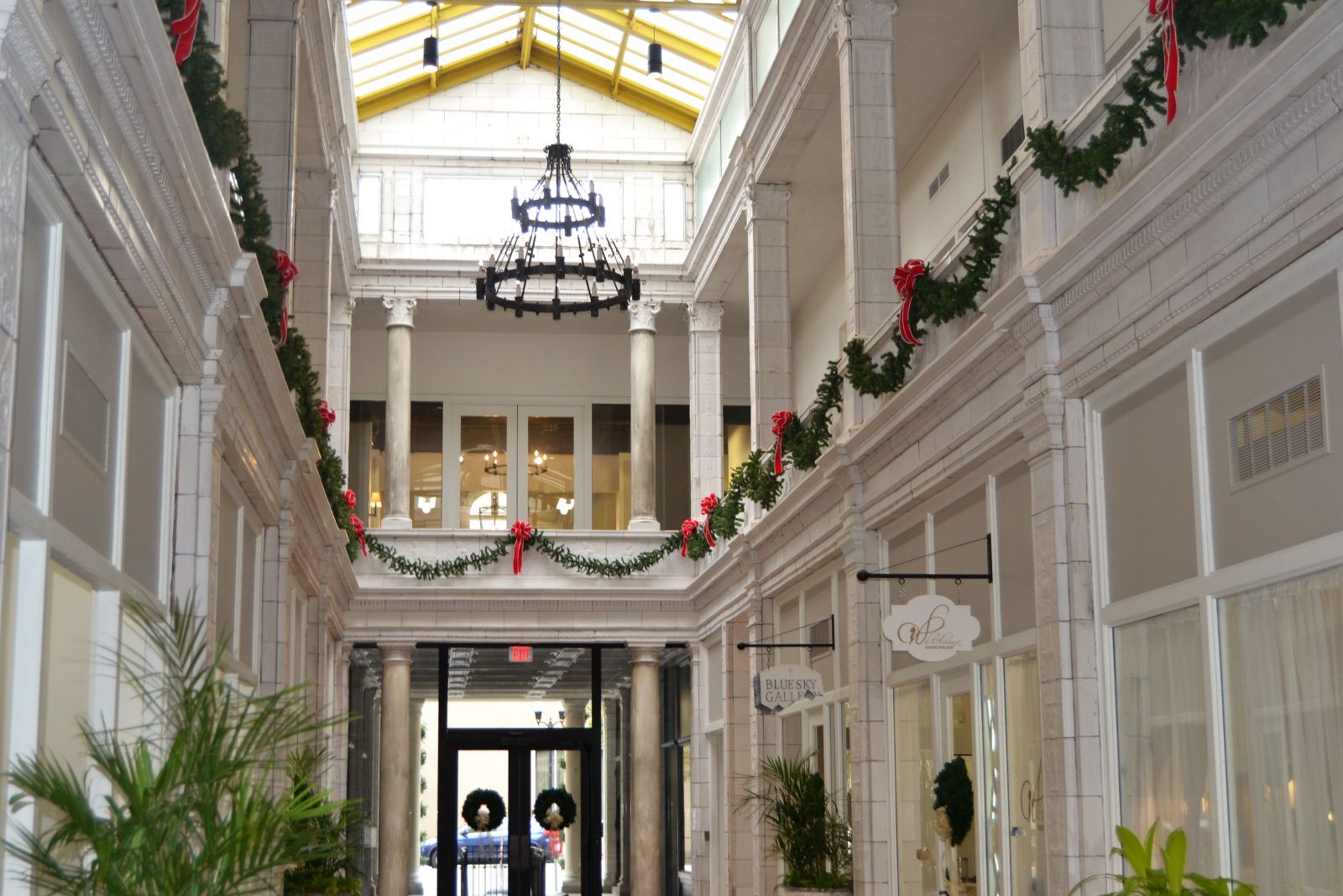 The Arcade Mall, decked out for the holidays, will hold a grand reopening to celebrate years of renovations today at 3 p.m. (Photo/Melinda Waldrop)