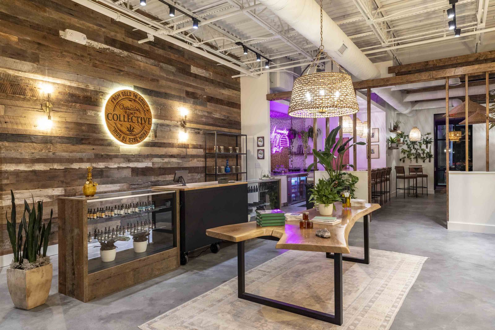 The dry bar is located inside the Charleston Hemp Collective. (Photo/Provided)