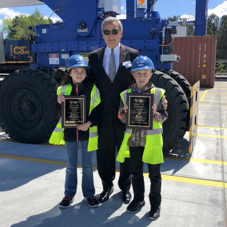 THe kids got to meet S.C. Ports Authority President and CEO Jim Newsome. (Photo/S.C. Ports Authority)