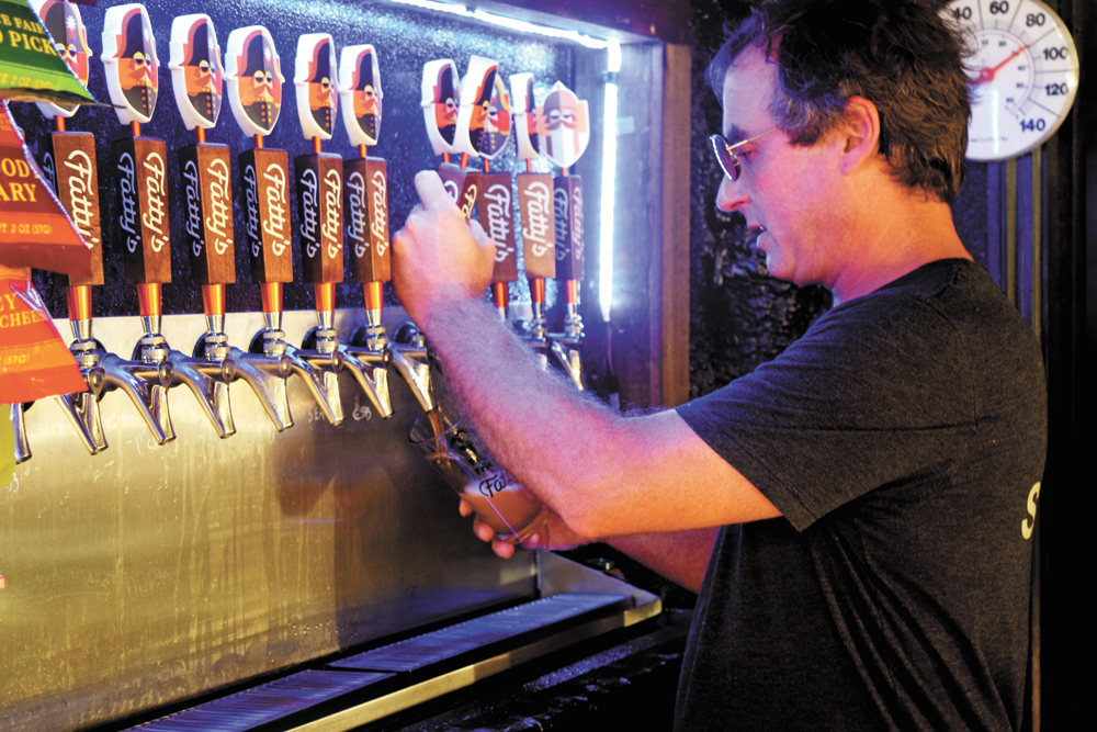 David McLain owns Fatty??s Beer Works, one of eight breweries in Charleston??s Brewery District. (Photo/Patrick Hoff)