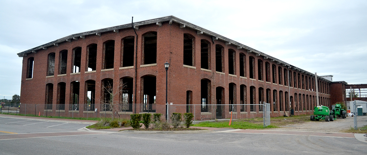 Project planners hope the renovated Garco factory will help extend the Park Circle downtown area, located a few blocks away. (Photo/Liz Segrist)