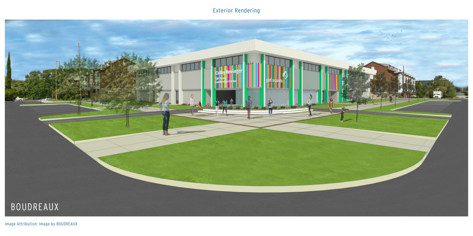 The Cathy Novinger Girl Scout Leadership Center is slated to open next summer. (Rendering/Provided)