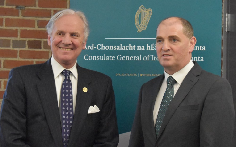 Gov. Henry McMaster meets with Irish Defense Minister John Kehoe. (Photo: Molly Hulsey) 