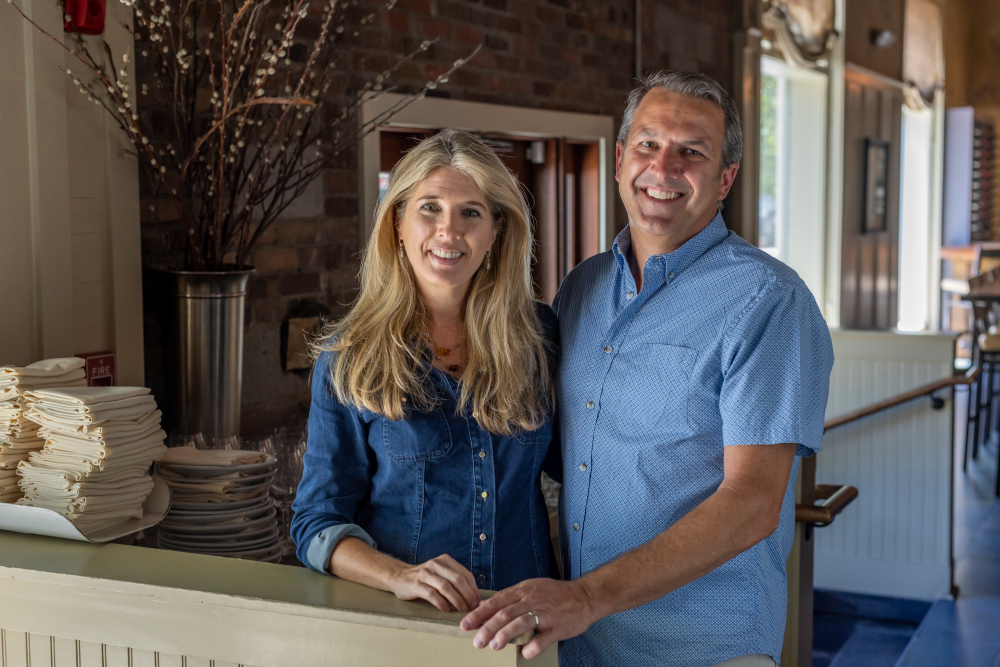 James Beard award-nominated chef Kevin Johnson and his wife, Susan, who opened The Grocery in downtown Charleston in 2011. (Photo/Jonathan Boncek)