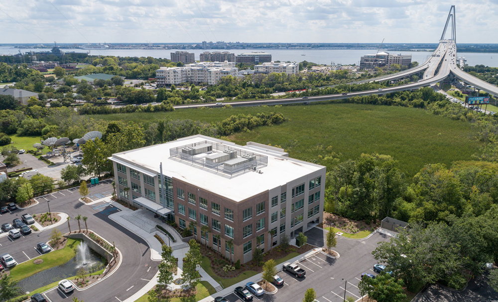 Landmark Enterprises owns the Gateway office project at the foot of the Cooper River bridge in Mount Pleasant. The company owns, manages and develops commercial real estate across the region. (Photo/Landmark Enterprises)