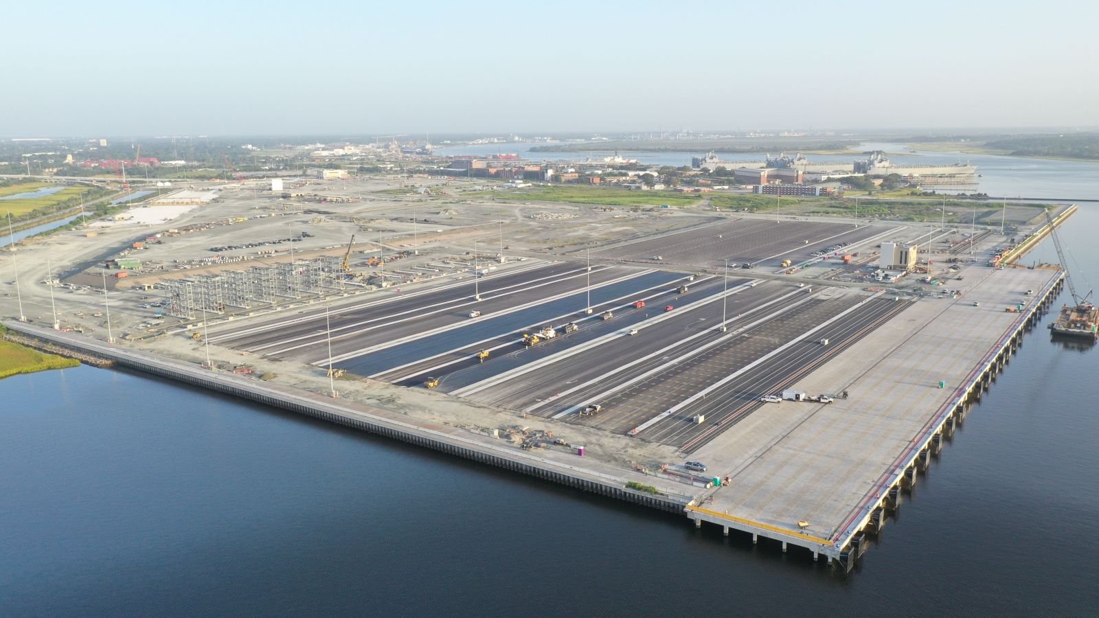 The National Labor Relations Board agreed with a complaint filed by the S.C. Ports Authority and the S.C. Attorney General against the longshoremen and their alliance, which was seeking to use only union labor at the new Hugh K. Leatherman Sr. Terminal, which set to open next month. (Photo/S.C. Ports Authority)