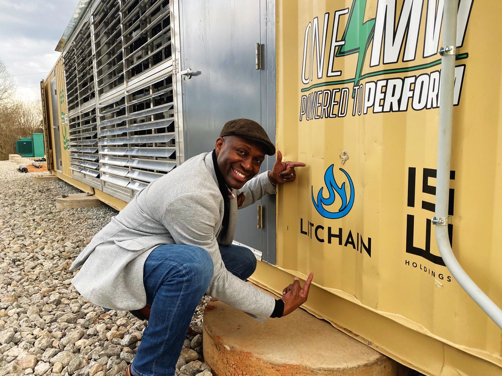 Litchain founder Tony Tate has installed a site of portable cryptomining pods in Gaffney with an $80 million investment, but he said that‰Ûªs just the beginning of his rollout across the state. (Photo/Provided)
