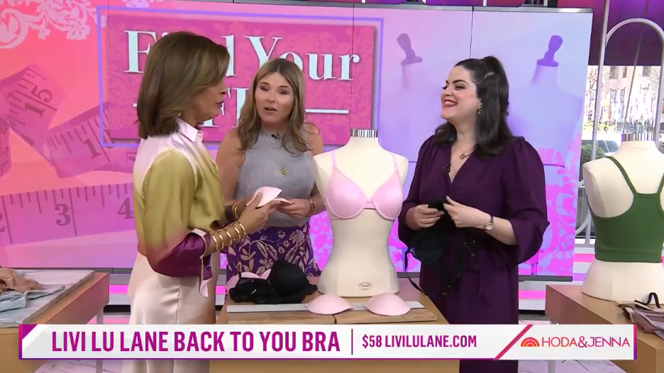 On April 12, Erin Mehagan, a Greenville resident and founder of the underwire bra startup company Livi Lu Lane, had her products featured on the ‰ÛÏToday‰Û_x009d_ show on NBC-TV in an innovative undergarment segment. (Photo/Provided)