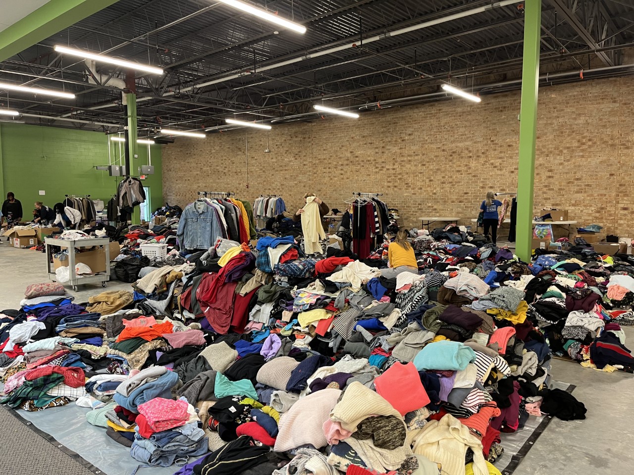 Business owners came together to organize donations to help families of a West Ashley apartment fire earlier this month. (Photo/Teri Errico Griffis)