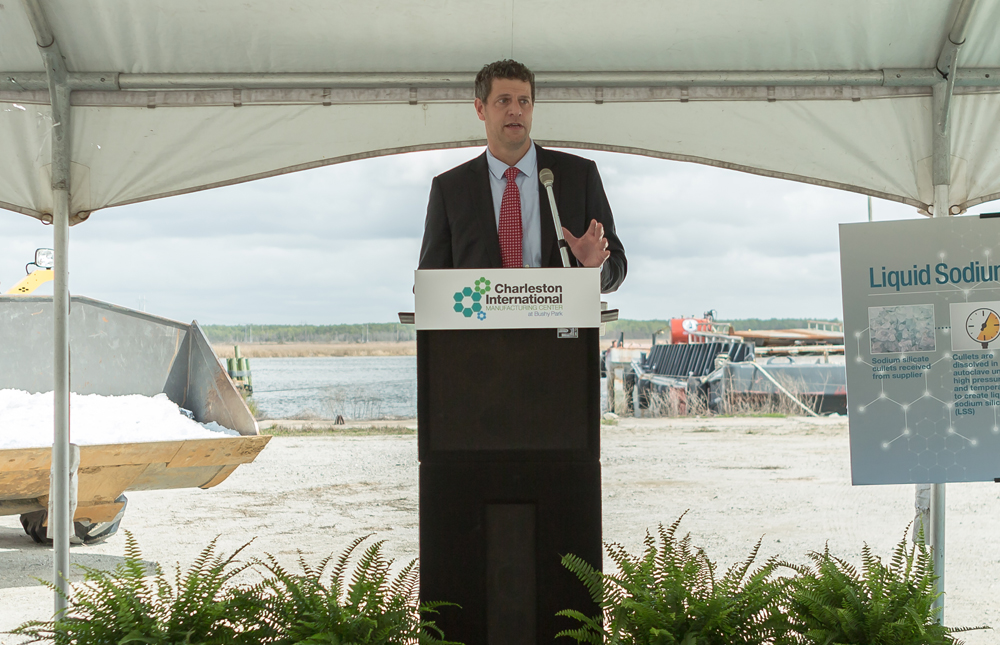Marc Fetten, president and CEO of Charleston International Manufacturing Center, said the new liquid sodium silicate production facility in Goose Creek could attract more manufacturers to the Lowcountry. (Photo/Paul Cheney Photography)
