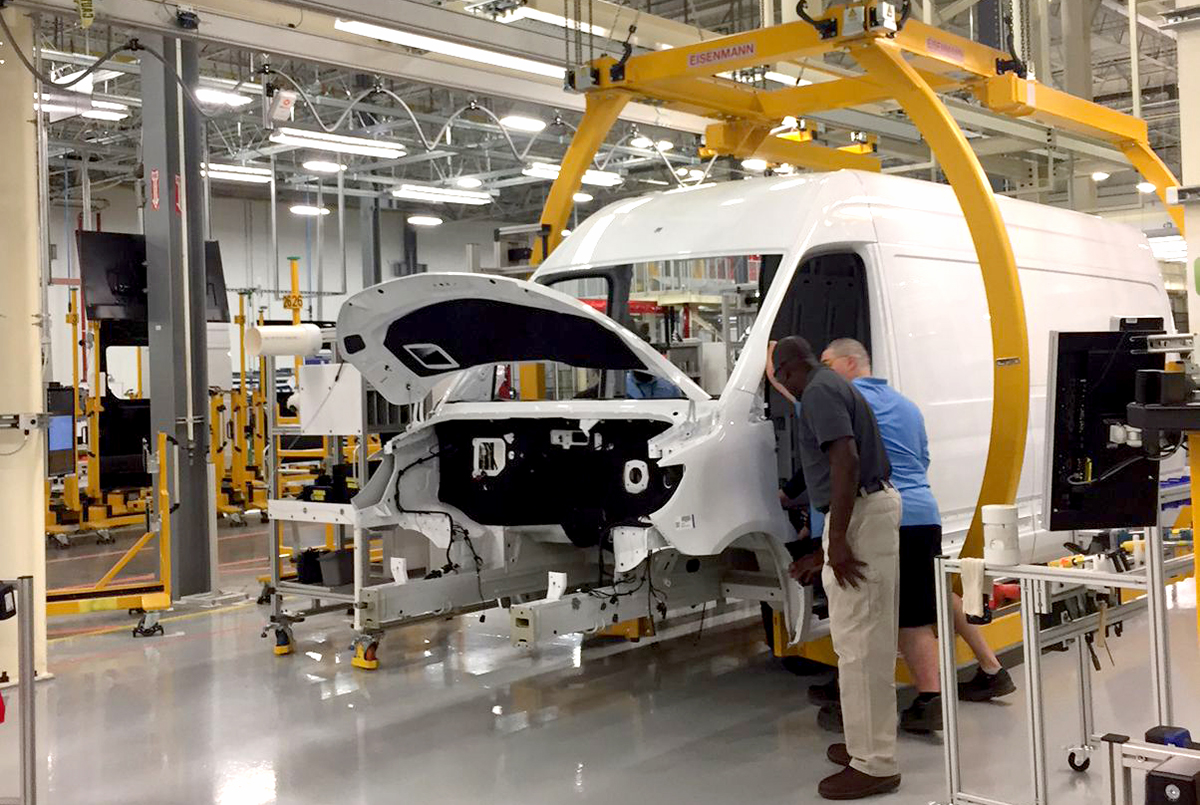 Mercedes-Benz Vans produces Sprinter vans in Ladson. The company is part of an industrial advisory board at the College of Charleston, which is adding an electrical engineering major that will focus on autonomous vehicles. (Photo/File)