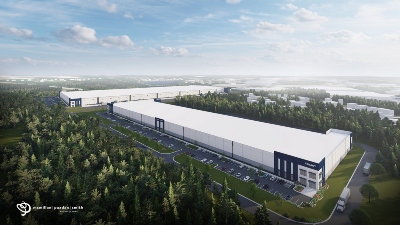 Mid85 industrial park will include mroe than 2 million square feet of logistics space when the second phase is complete. (Rendering/McMillan Pazdan Smith)
