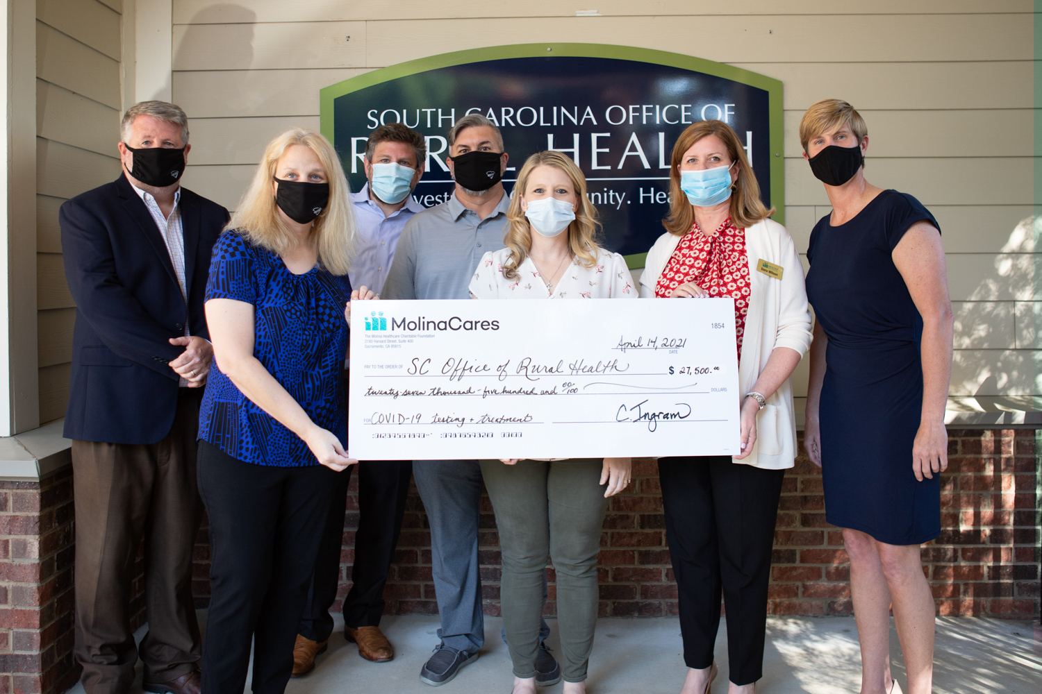MolinaCares Accord and Molina Healthcare recently donated $27,000 to the S.C. Office of Rural Health. (Photo/Provided)
