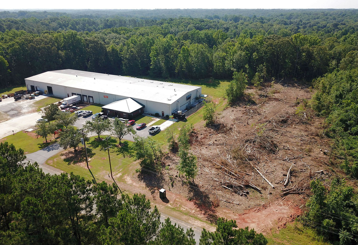 Monti Inc. has cleared the site next to its facility in Greenwood. (Photo/Provided)