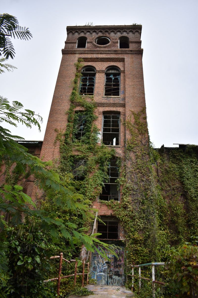 The mill's tower will serve as a stair well for the three floors of apartments. (Photo/Molly Hulsey)