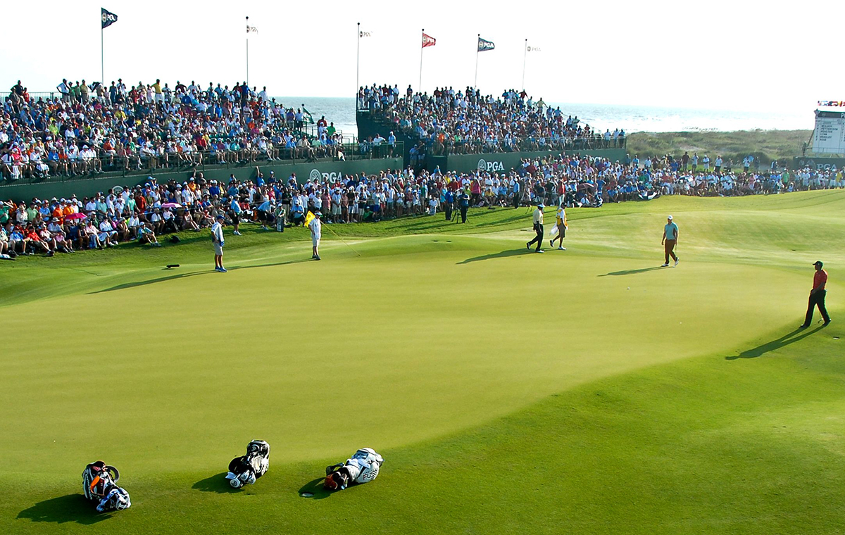 The 2012 PGA Championship brought a nearly $200 million impact to the Lowcountry of South Carolina. This year's PGA Championship will allow limited capacity to account for coronavirus guidelines. (Photo/File)