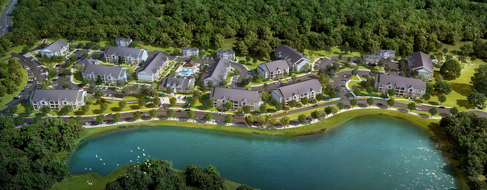 Paxton Point Hope, a 274-unit multifamily community near Cainhoy Plantation, was sold for $51.1 million a VTT Management, a commercial real estate investment and management company based in Massachusetts. (Rendering/Provided)