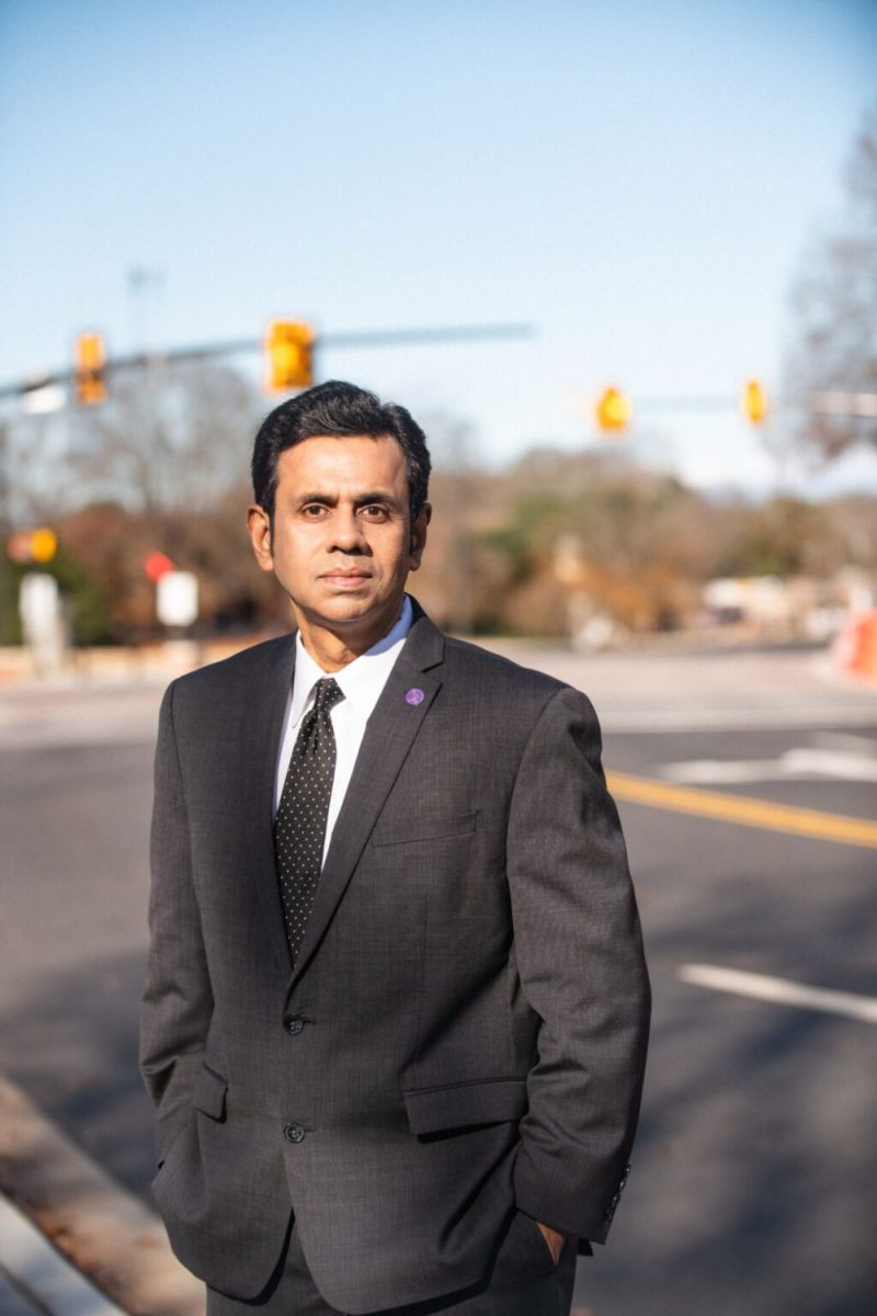 Mashrur ‰ÛÏRonnie‰Û_x009d_ Chowdhury serves as the principal investigator and director of the new National Center for Transportation Cybersecurity and Resiliency (TraCR) at Clemson. (Photo/Clemson University)