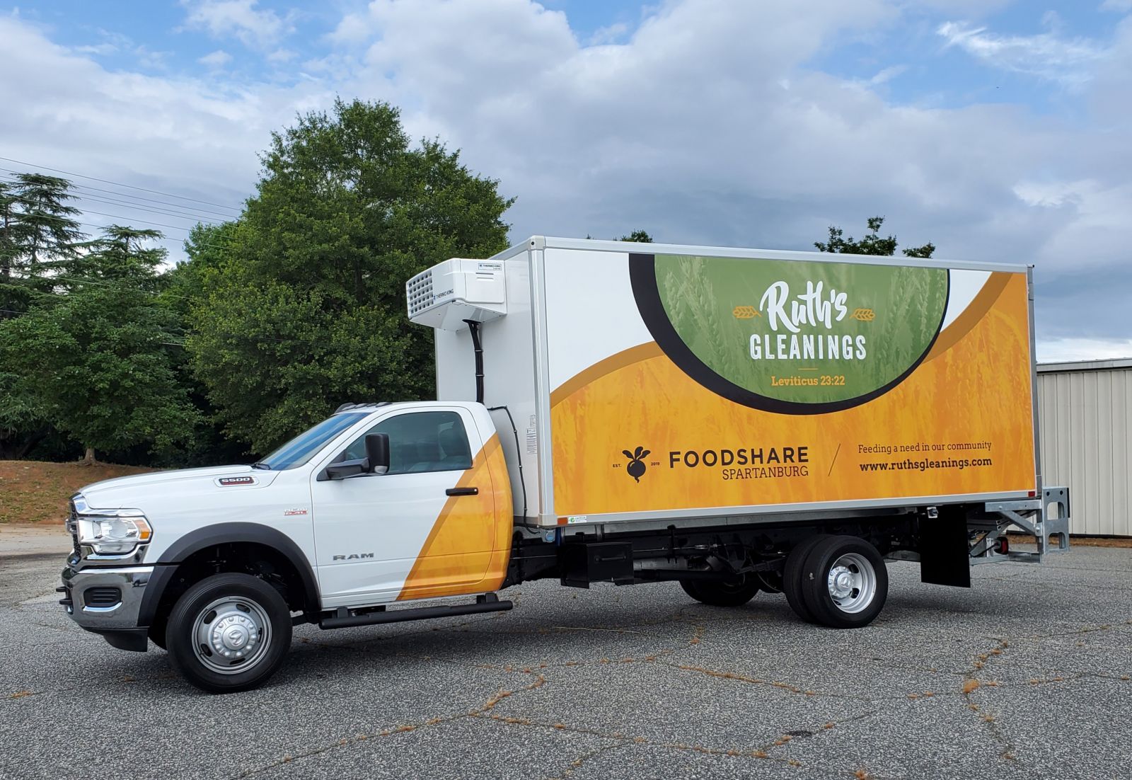 The new truck will help expand Ruth's Gleanings distribution capacity by 500 FoodShare boxes. (Photo/Provided)