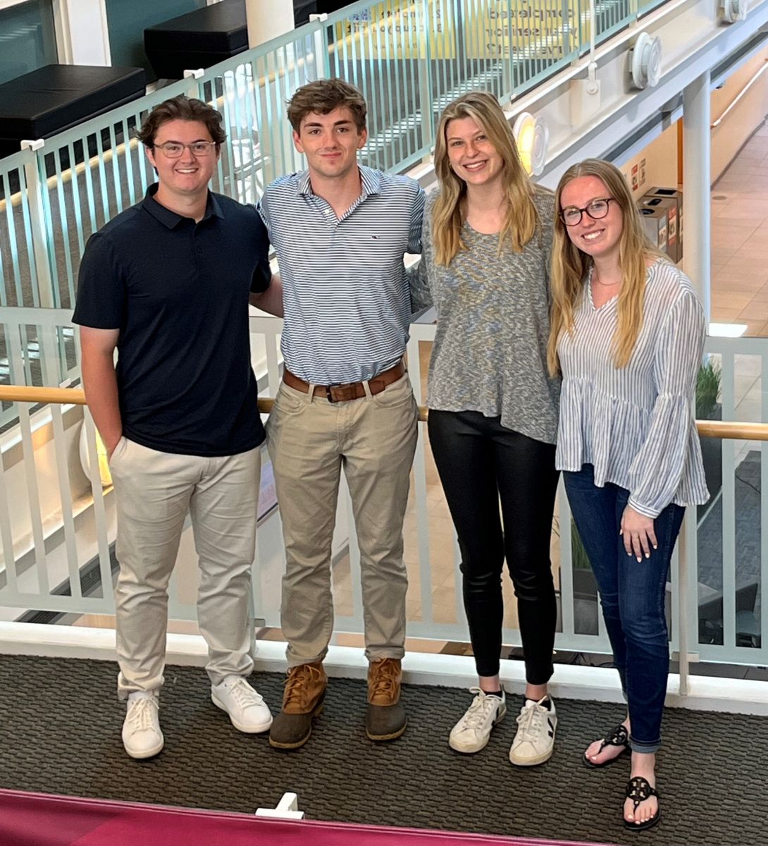 From left: Noah Futch, Tyler Smithhart, Madison Gardner and Nicole Nelson have created a mobile app that rates businesses based on sensory triggers and accessibility.