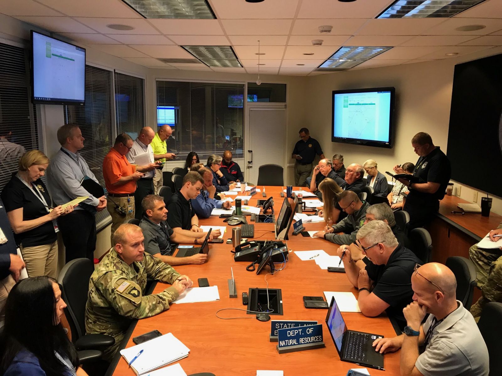 S.C. emergency officials monitor Dorian as the category 3 hurricane approaches South Carolina. (Photo/S.C. Emergency Management Division)