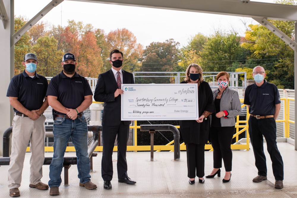 Duke Energy's $75,000 grant will help Spartanburg Community College launch its associate degree in welding. (Photo/Provided)
