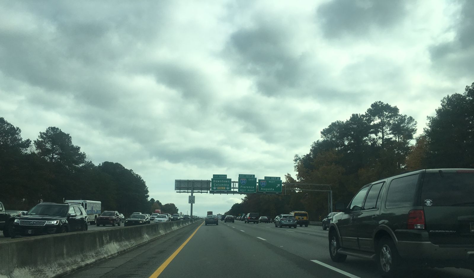 Traffic approaches Malfunction Junction on Interstate 26 on the day before Thanksgiving. (Photo/ Ren??e Sexton)