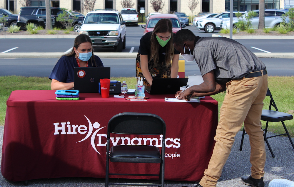 Hire Dynamics has hosted several drive-thru hiring fairs during the pandemic to meet its clients' demands for employees. (Photo/Provided)